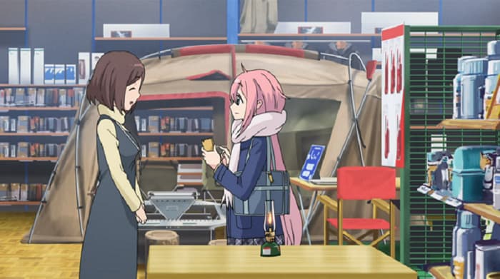 ゆるキャン△でアウトドア店カリブーでディスプレイされていたテント