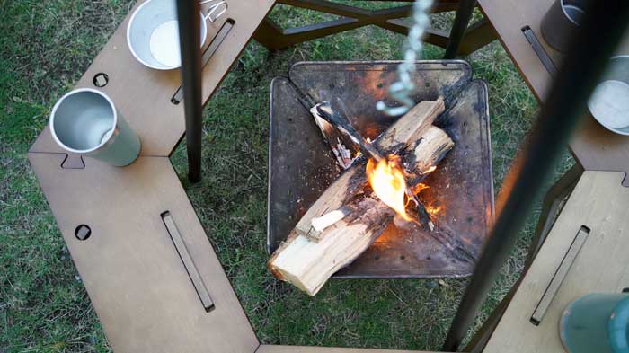 ハイランダーの木製囲炉裏テーブルのレビューブログ