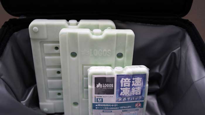 SOFT COOL(ソフトクール)2500の保冷力と保冷剤のサイズ選び