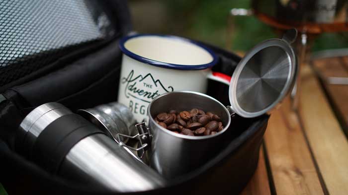 コーヒー豆　持ち運び　容器